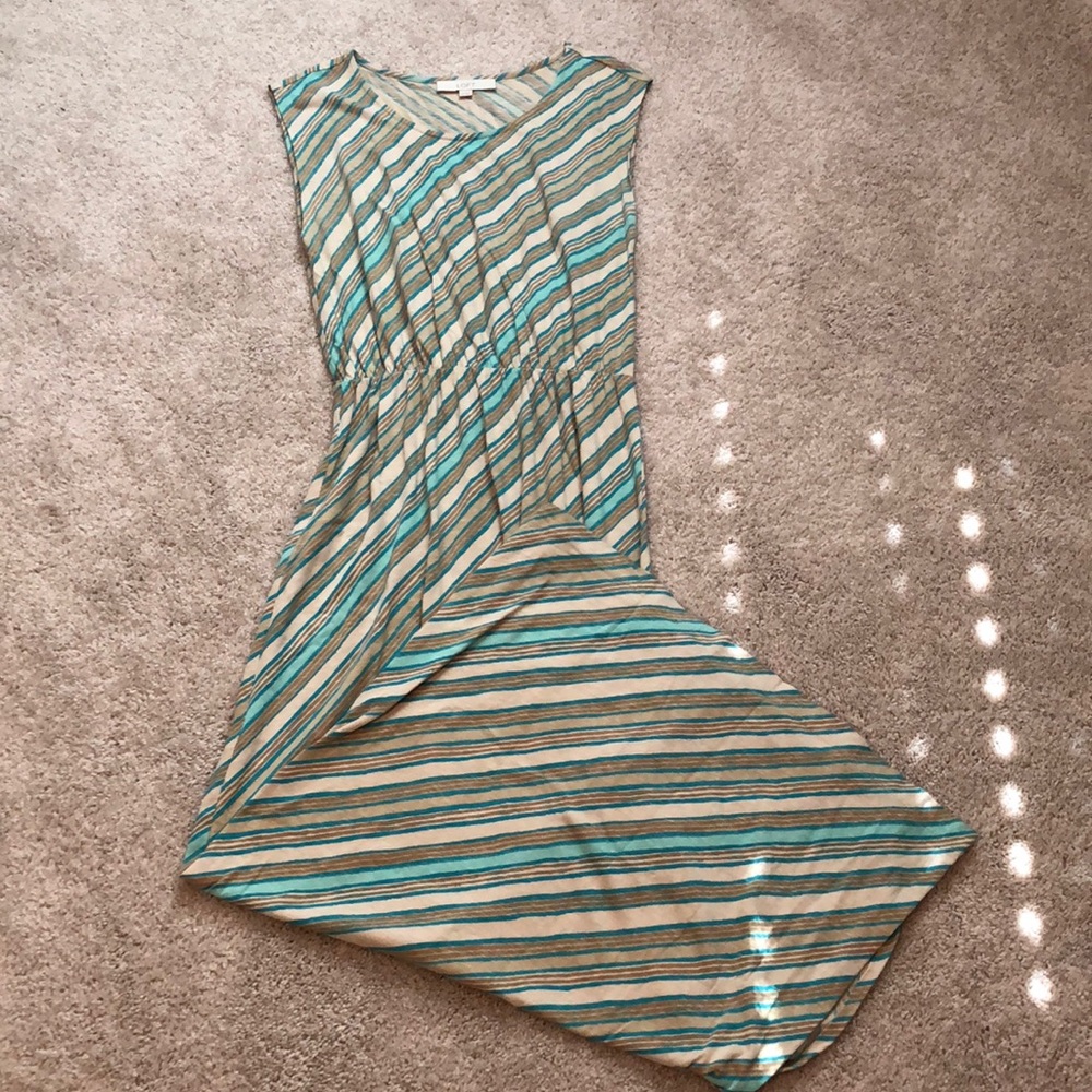 Strip maxi dress